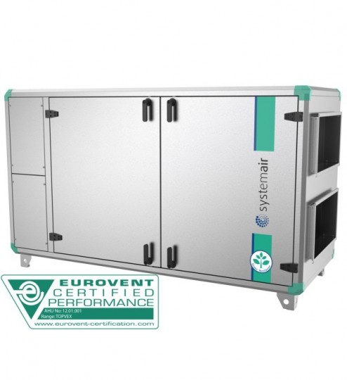 Приточно-вытяжная вентиляционная установка Systemair Topvex SX/C06 HWH-R-CAV-S