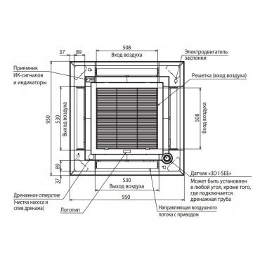Декоративная панель Mitsubishi Electric PLP-6EAL