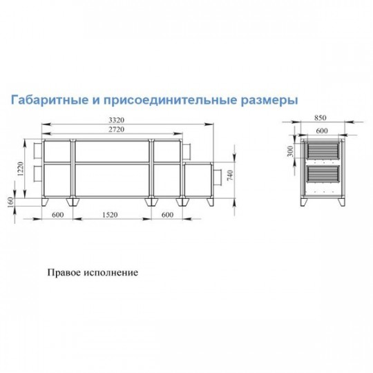 Приточно-вытяжная вентиляционная установка Breezart 2700 Lux RP PB 15-380