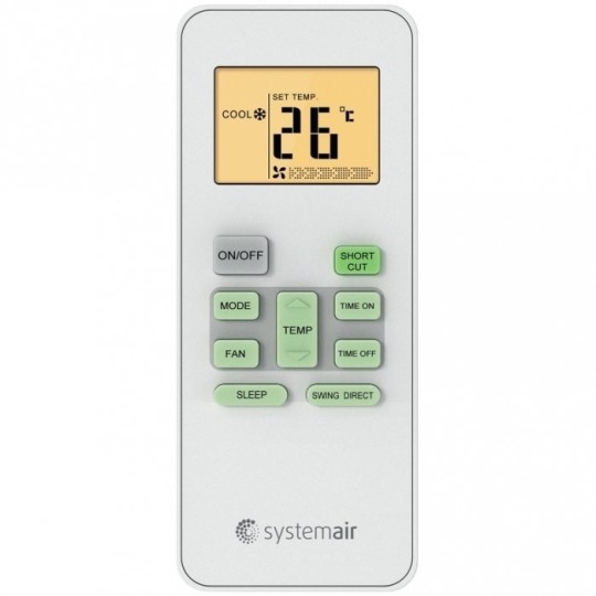 Настенный внутренний блок мульти-сплит системы Systemair SYSPLIT WALL SMART 12 V2 EVO HP Q in