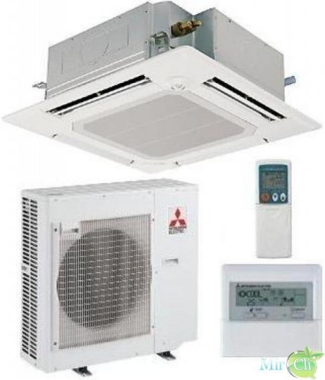 Компактный полупромышленный кассетный кондиционер Mitsubishi Electric PLA-RP71 ВA/PU-P71VHA/YHA