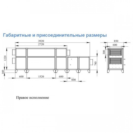 Приточно-вытяжная вентиляционная установка Breezart 2700 Lux RP F PB 15-380