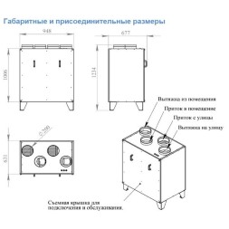 Приточно-вытяжная вентиляционная установка Breezart 1000 Lux RP PB 4,8-380 (без возд. кл.)