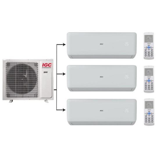 Мульти сплит-система на 3 комнаты IGC RAM3-X27UNH/RAK-X09NH*3шт