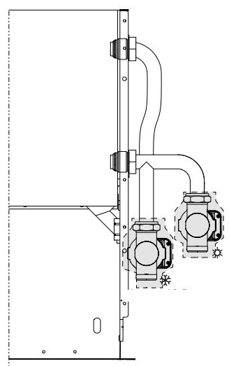 Комплект клапанов для четырехтрубной системы Aermec VCF 1X4R