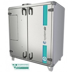 Приточно-вытяжная система вентиляции с электрическим нагревателем Systemair Topvex TR09 EL-R-CAV