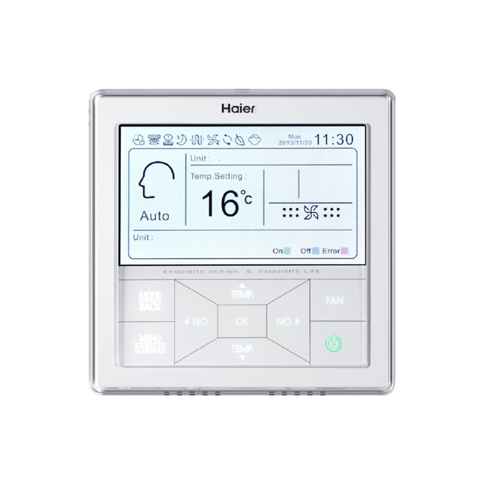 Центральный пульт YCZ-g001. Блок управления Haier yr-e17 для кондиционера. Пульт Хайер для сплит управления. Пульт управления системой кондиционирования Haier настенный.